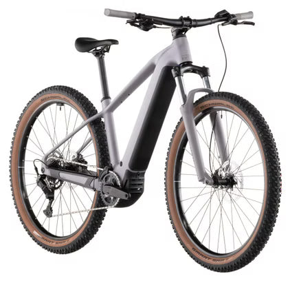 Cube Reaction Hybrid Performance 600 MTB Eléctrica Hardtail Shimano 9S 600 Wh Bosch 75 Nm 29'' Gris Ciruela Morado 2026