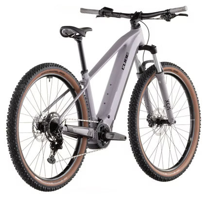 Cube Reaction Hybrid Performance 600 MTB Eléctrica Hardtail Shimano 9S 600 Wh Bosch 75 Nm 29'' Gris Ciruela Morado 2026