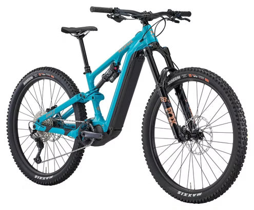 Bicicleta de montaña eléctrica de doble suspensión Kona Remote X, Shimano 12 velocidades, 612 Wh, Shimano 85 Nm, 29'', color verde azulado viridiano