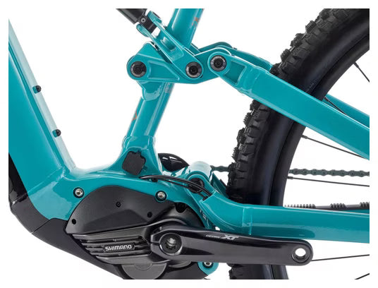 Bicicleta de montaña eléctrica de doble suspensión Kona Remote X, Shimano 12 velocidades, 612 Wh, Shimano 85 Nm, 29'', color verde azulado viridiano